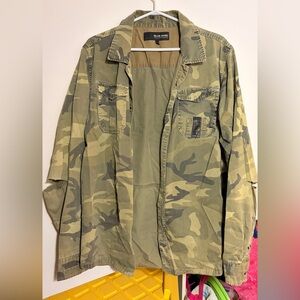 Camouflage Military Shirt Jacket